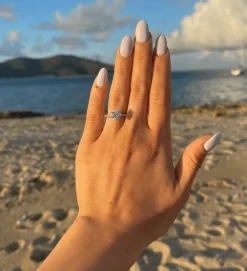 Round Allegra Lab Grown Engagement Ring