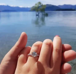 Round Allegra Lab Grown Engagement Ring