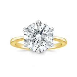 Round Allure Lab Grown Engagement Ring