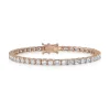 Round and Emerald Diamond Tennis Bracelet