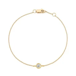 Round Bezel Set Diamond Bracelet
