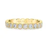 Round Bezel Set Diamond Eternity Band