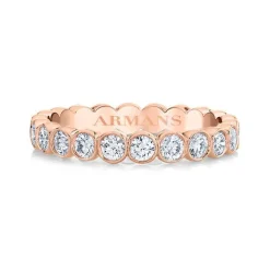 Round Bezel Set Diamond Eternity Band