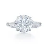 Round Diamante Engagement Ring