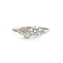 Round Diamond Cluster Ring