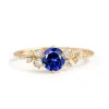 Round Horizon Blue Sapphire Engagement Ring