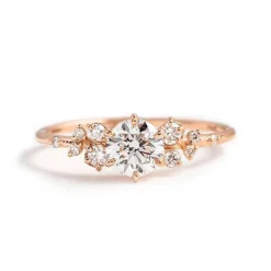 Round Horizon Engagement Ring