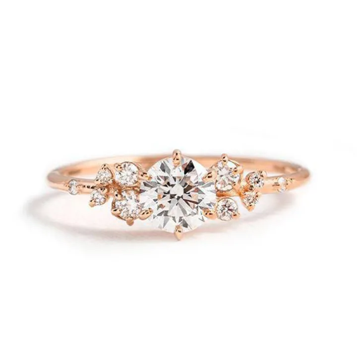 Round Horizon Engagement Ring