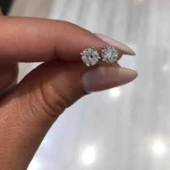 Round Lab Grown Diamond Studs