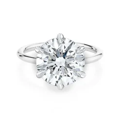 Round Lara Lab Grown Engagement Ring