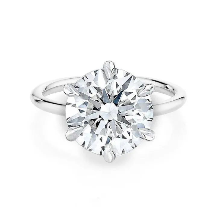 Round Lara Lab Grown Engagement Ring