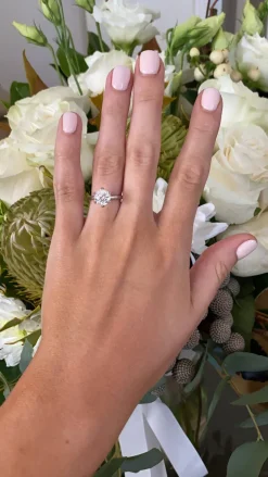 Round Lara Lab Grown Engagement Ring