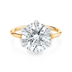Round Lara Lab Grown Engagement Ring