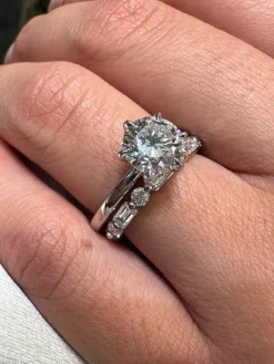 Round Lara Lab Grown Engagement Ring