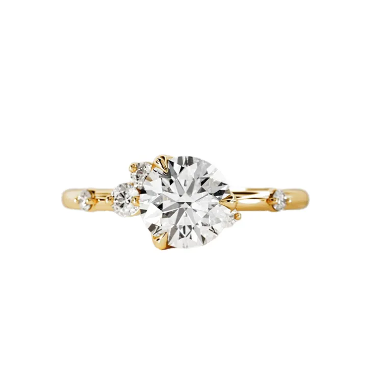 Round Twilight Engagement Ring