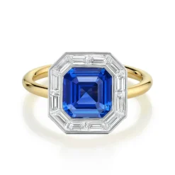 Royal Blue Sapphire Radiance Ring