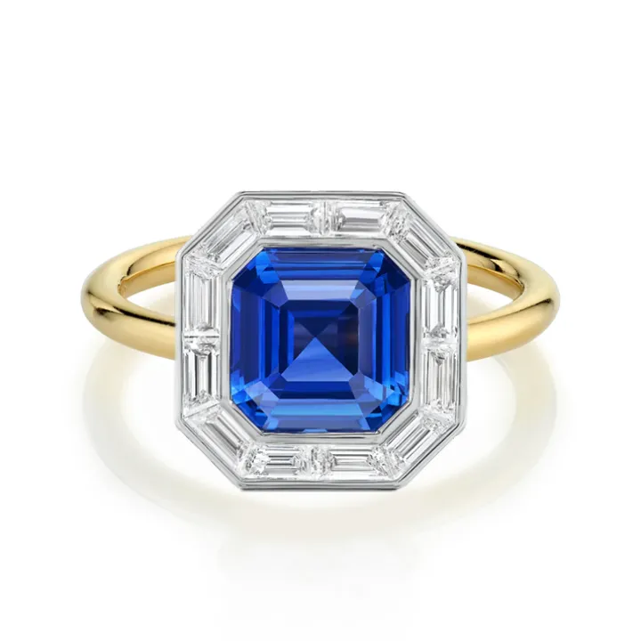 Royal Blue Sapphire Radiance Ring