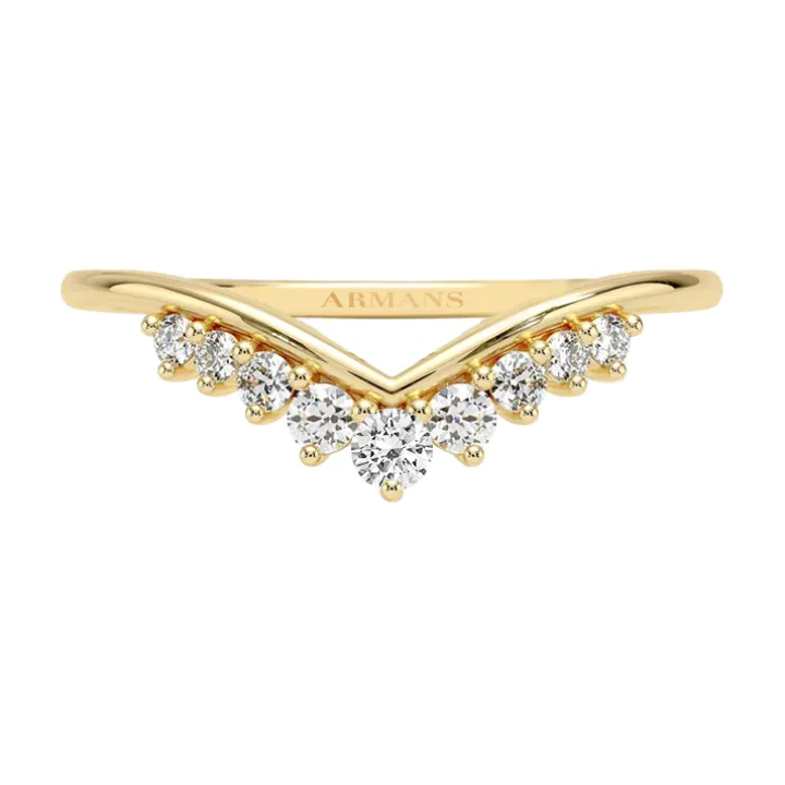 Royal Wishbone Diamond Ring