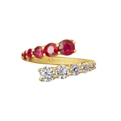 Ruby and Diamond Wrap Ring