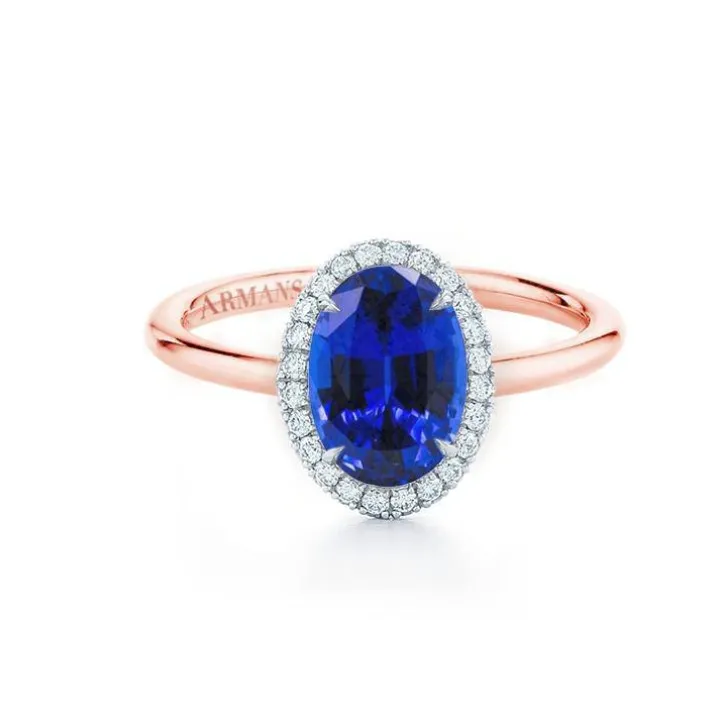 Sardinia Lab Grown Sapphire Engagement Ring