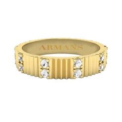 Scarlett Fluted Diamond Eternity Band