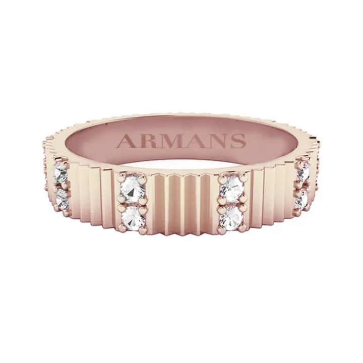 Scarlett Fluted Diamond Eternity Band