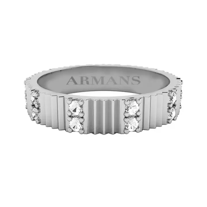 Scarlett Fluted Diamond Eternity Band