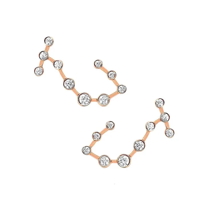 Scorpio Diamond Constellation Studs