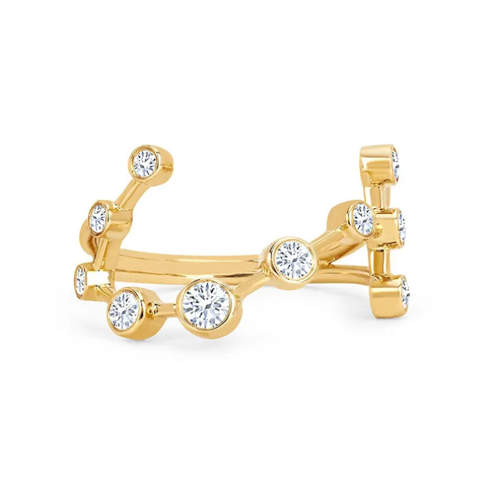 Scorpio Diamond Constellation Ring