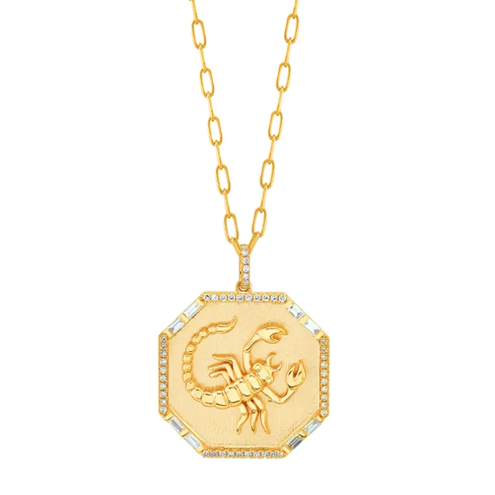 Scorpio Diamond Zodiac Necklace