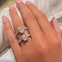 Shimmy Radiant Lab Grown Engagement Ring