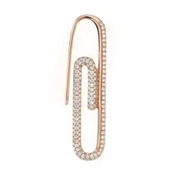 Single Diamond Clip Earring