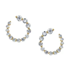 Small Frankie Diamond Hoops