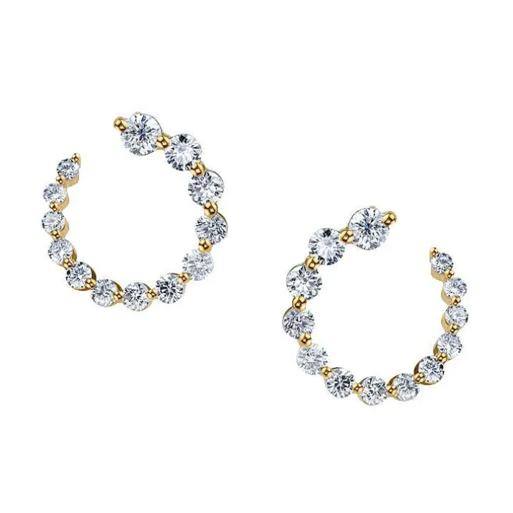 Small Frankie Diamond Hoops