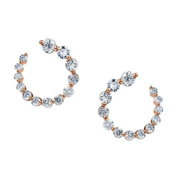 Small Frankie Diamond Hoops