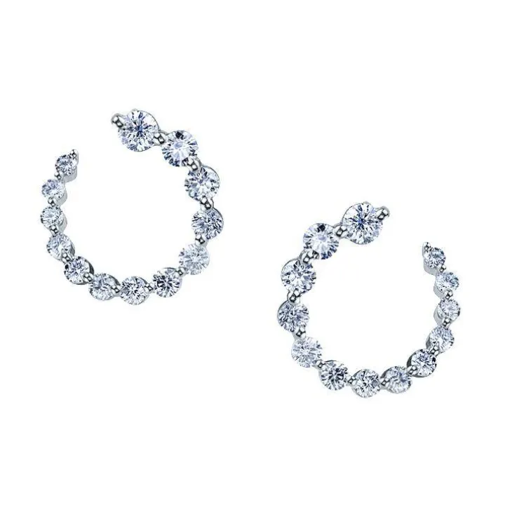 Small Frankie Diamond Hoops
