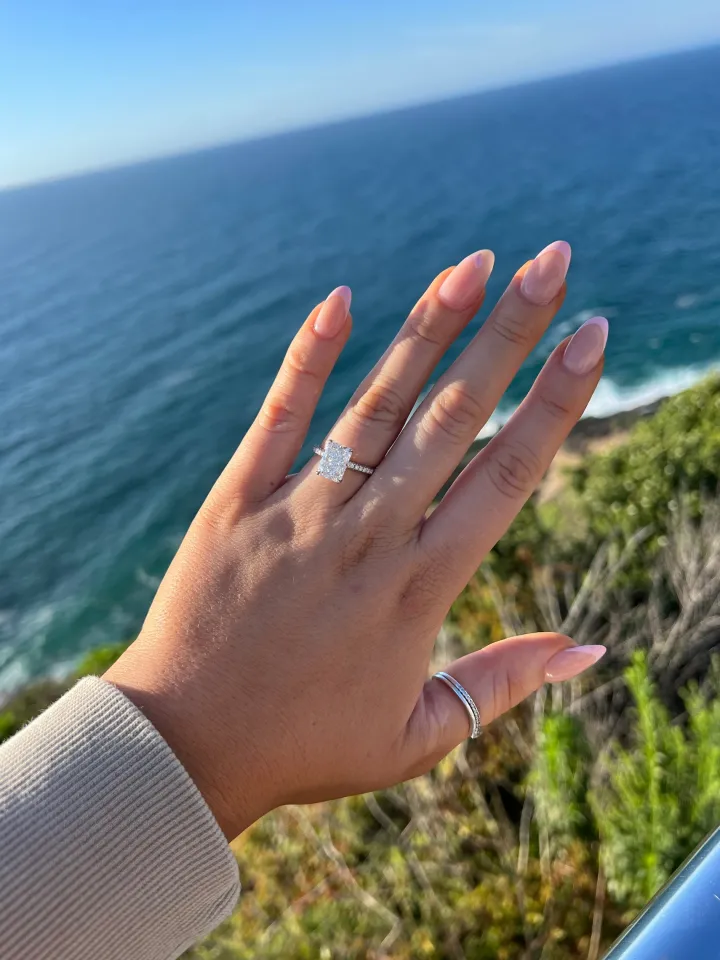 Snow White Engagement Ring