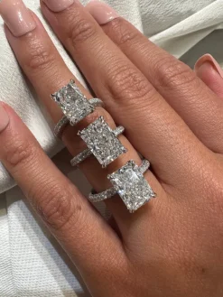 Snow White Lab Grown Engagement Ring