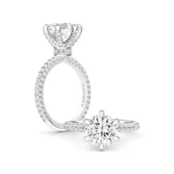 Snowball Engagement Ring