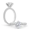 Snowfall Round Engagement Ring