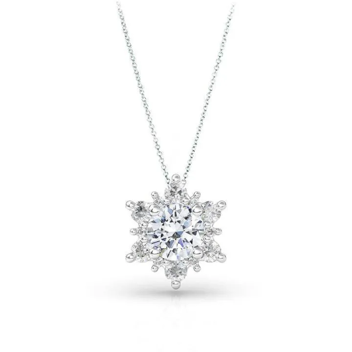 Snowflake Diamond Necklace