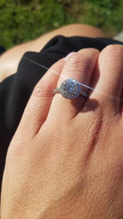 Solest Halo Engagement Ring