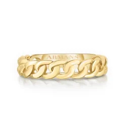 Solid Gold Chain Ring