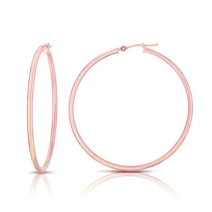 Solid Gold Hoop Earrings