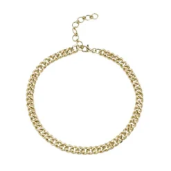 Solid Gold Link Necklace