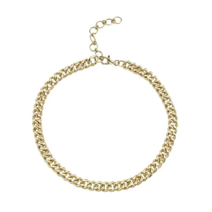 Solid Gold Link Necklace
