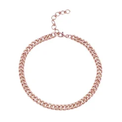 Solid Gold Link Necklace
