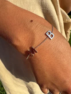 Solid Gold Multi-Initial Bracelet