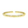 Solid Gold Pyramid Cuff Bracelet