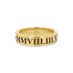 Solid Gold Roman Numeral Ring